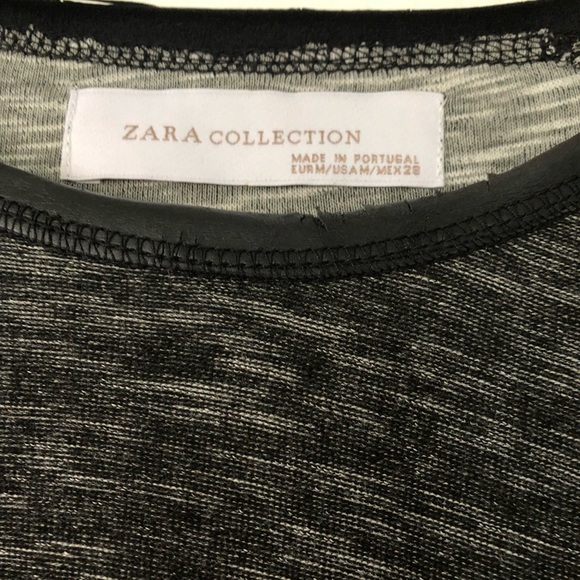 Zara long sleeve top with zippers on sleeves - Picture 5 of 5